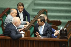 Jacek Sasin i Mateusz Morawiecki
