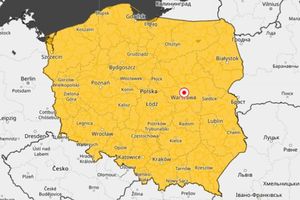 Mapa ostrzeżeń IMGW