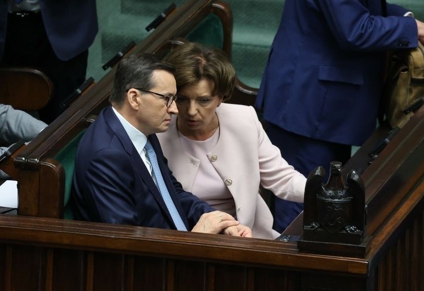 Mateusz Morawiecki i Marlena Maląg