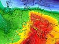 Mapa temperatury w Europie