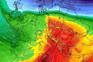 Mapa temperatury w Europie