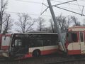 Zderzenie autobusu z tramwajem w Gdańsku