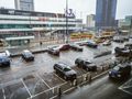 samochody na parkingu w centrum Warszawy