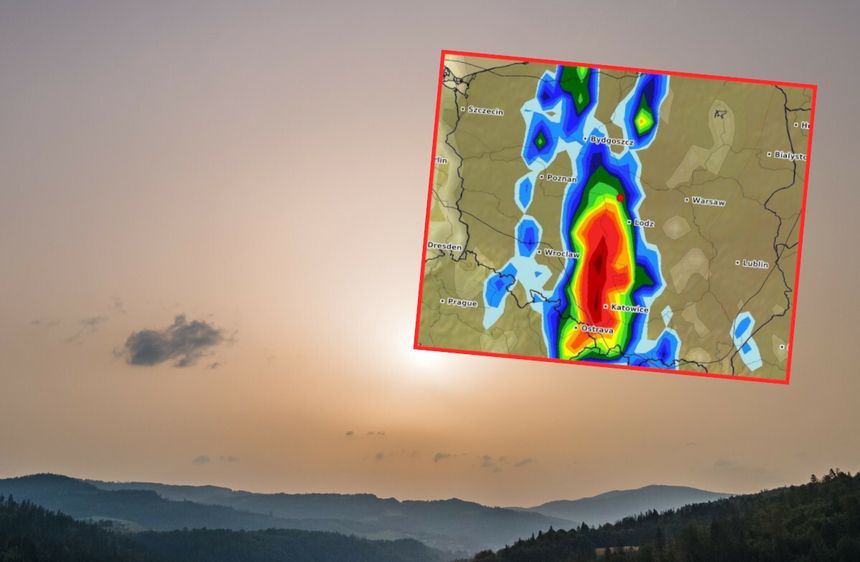 pył saharyjski nad Polską