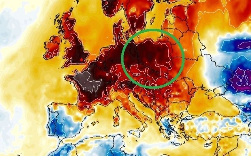 Mapa temperatury