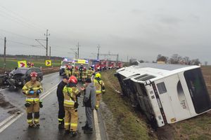 Wilczyce. Wypadek autobusu