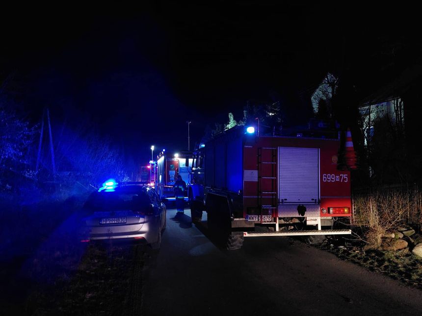 Pożar domu jednorodzinnego w miejscowości Turzyn-Kolonia