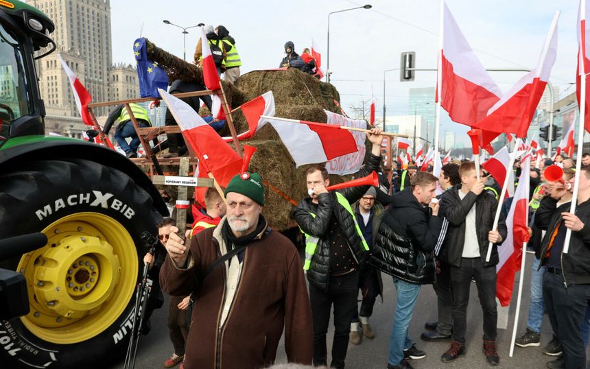 protest rolników w Warszawie