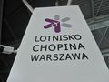 baner Lotniska Chopina w Warszawie