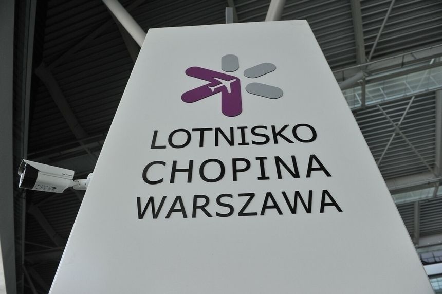 baner Lotniska Chopina w Warszawie