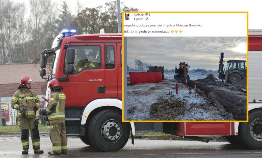 Wielkopolskie, śmierć po przysypaniu ziemią