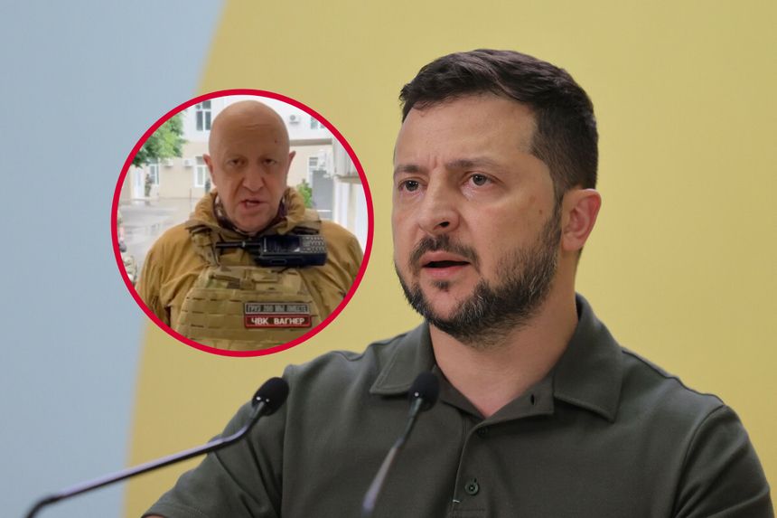 Wołodymyr Zełenski, Jewgienij Prigożyn