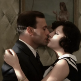 Jean-Louis Trintignant i Stefania Sandrelli w filmiem Konformista