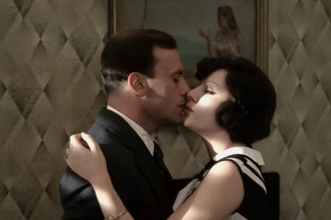 Jean-Louis Trintignant i Stefania Sandrelli w filmiem Konformista