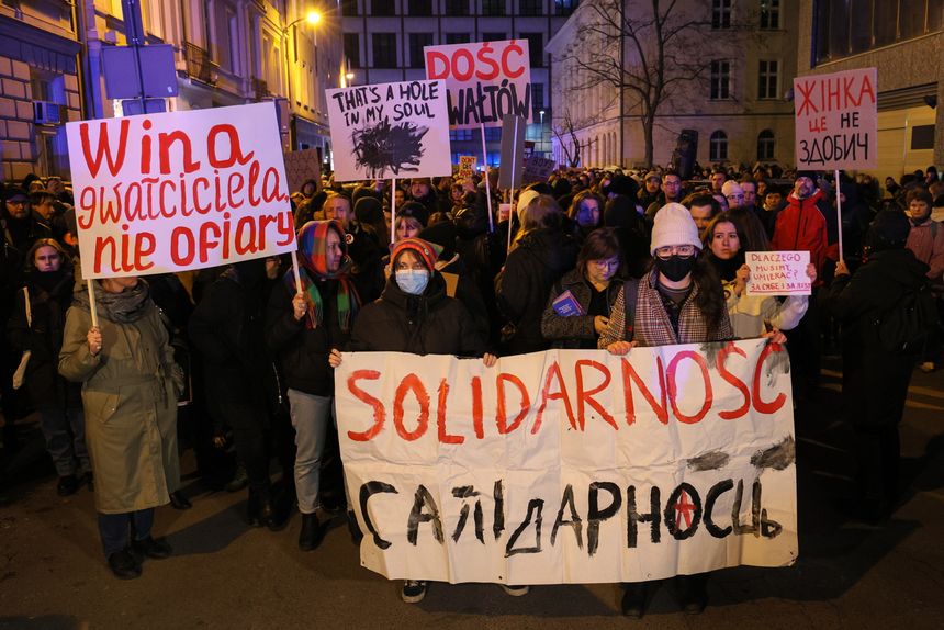 Protest po śmierci Lizy