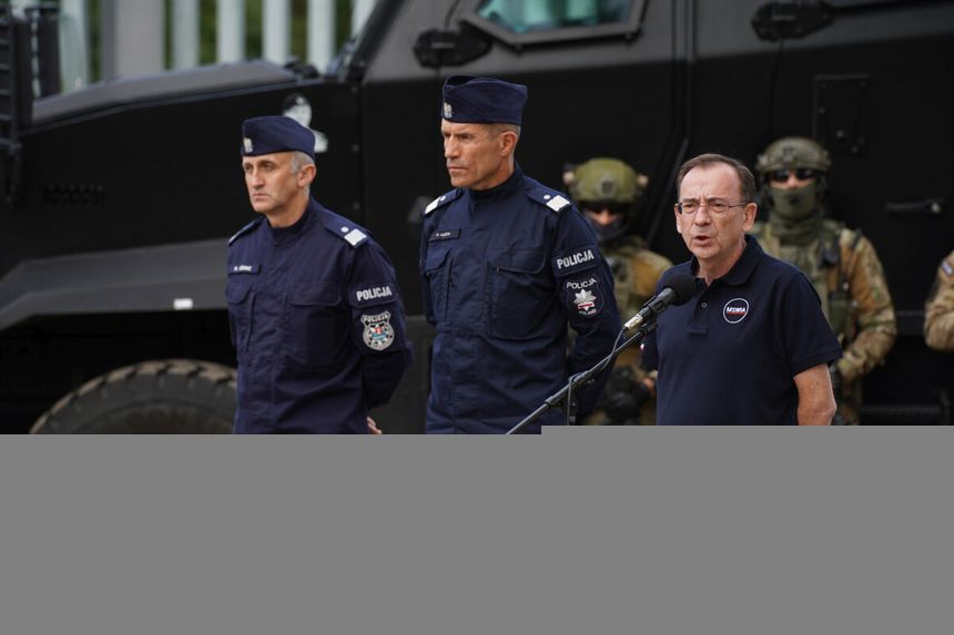 Konferencja prasowa Mariusza Kamińskiego