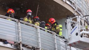 Pożar przy ulicy Bogusławskiego w Warszawie