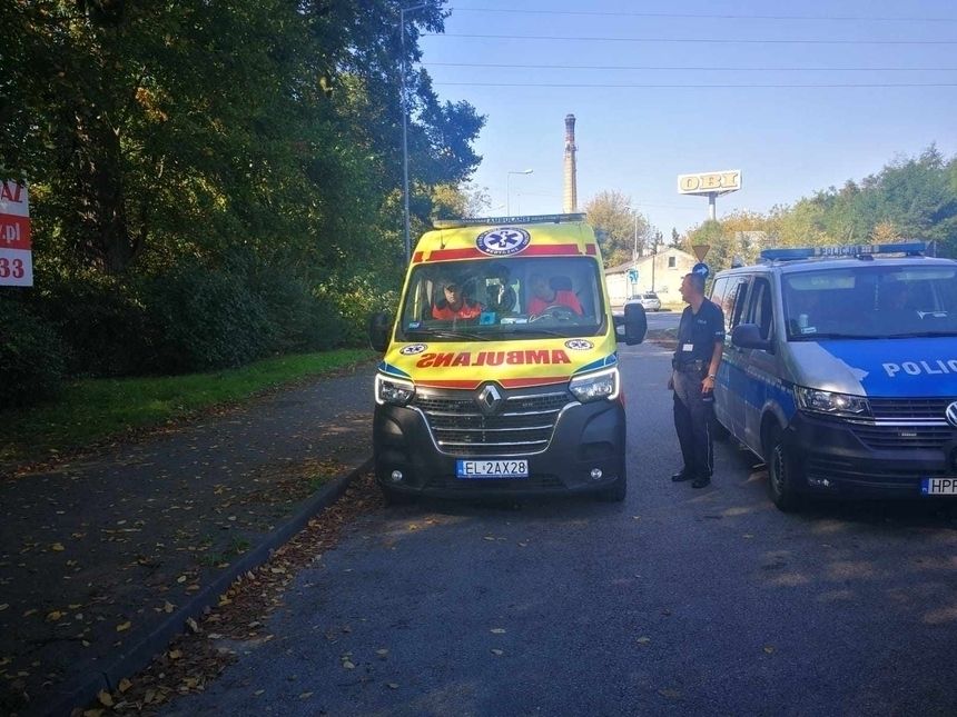 Wypadek migrantów w Piotrkowie