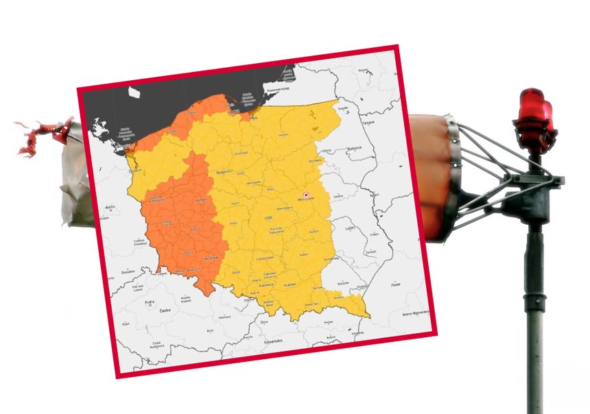 Mapa ostrzeżeń IMGW
