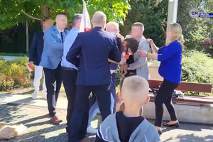 Awantura na wiecu PiS w Goleniowie