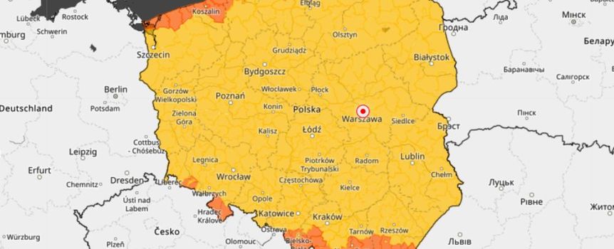 Wichura, ostrzeżenia IMGW
