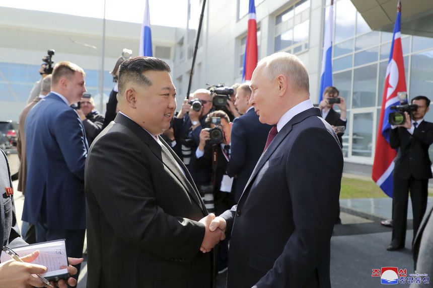 Kim Dzong Un i Władimir Putin
