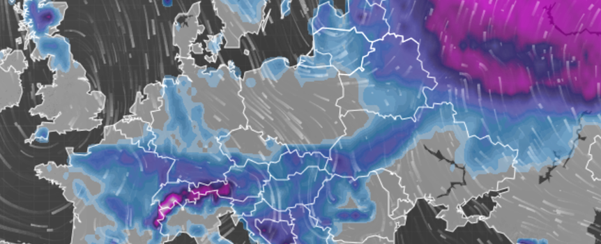 Pogoda rozerwany wir polarny