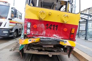 Wypadek tramwajów w Łodzi