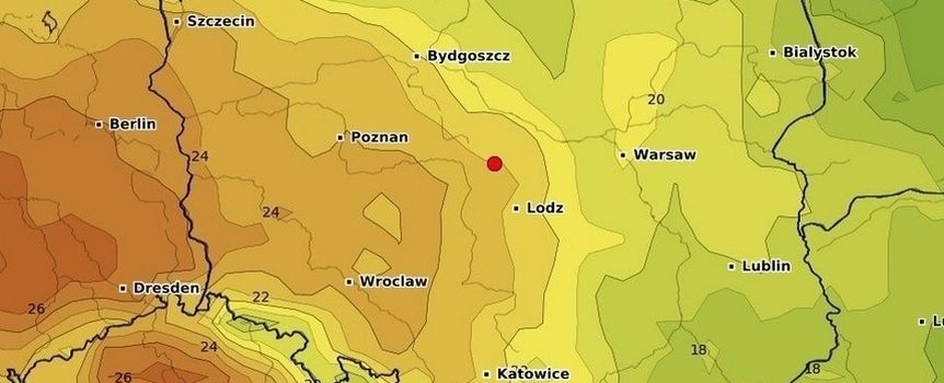 ciepły front nad Polską
