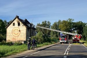 Pożar we wsi Jegłownik