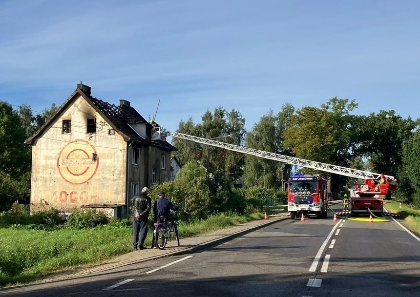 Pożar we wsi Jegłownik