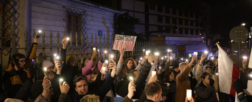 Protest przed ambasadą Rosji