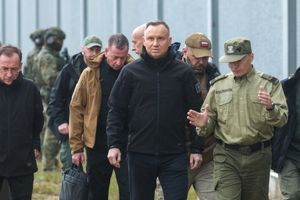 Duda na granicy z Białorusią