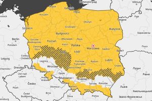 Mapa ostrzeżeń pogodowych