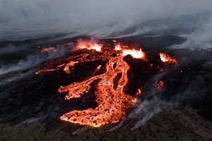 Wulkan Fagradalsfjall - erupcja w lipcu 2023 r.