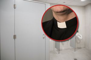 Ksiądz oskarżony o nagrywanie nagiego mężczyzny w toalecie