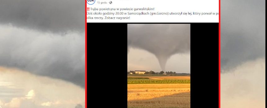 Trąba powietrzna Garwolin