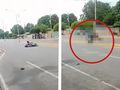 14-latek rozbił się gokartem na latarnii