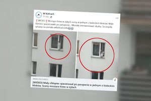 trzylatek na parapecie