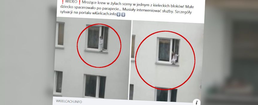 trzylatek na parapecie