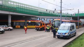 Bielany. Wypadek tramwajowy