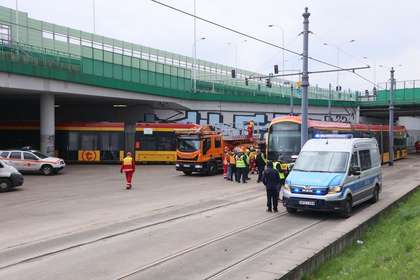 Bielany. Wypadek tramwajowy