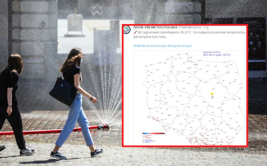 Rekordowy upał w Polsce