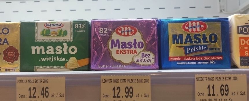 masło w sklepie
