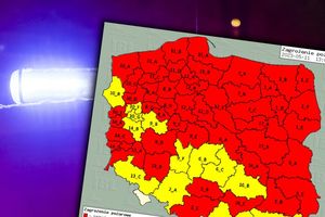 Zagrożenie pożarowe w Polsce - mapa