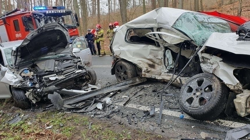 wypadek koło Barlinka