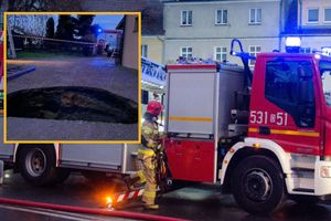 Zapadła się ziemia w Jastrzębiu