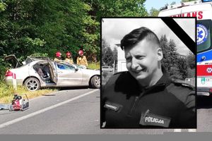 Policjant z synem zginęli w wypadku