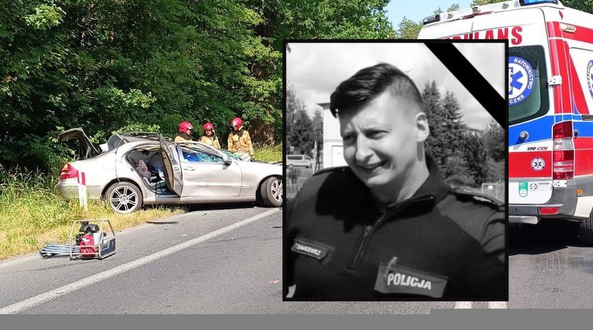 Policjant z synem zginęli w wypadku