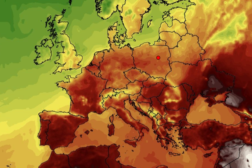 Mapa temperatury
